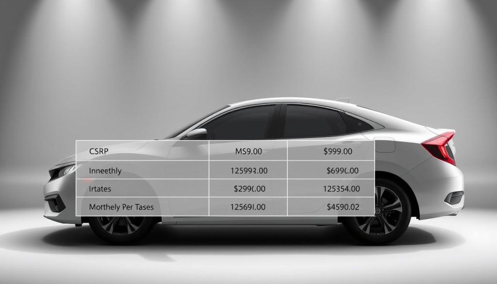 Honda Civic Monthly Payment Breakdown