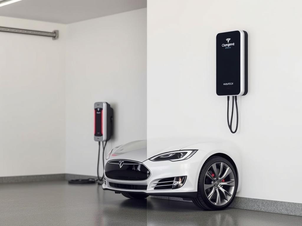 ChargePoint Home Flex wall charger for Tesla Model S ChargePoint Home Flex wall charger for Tesla Model S