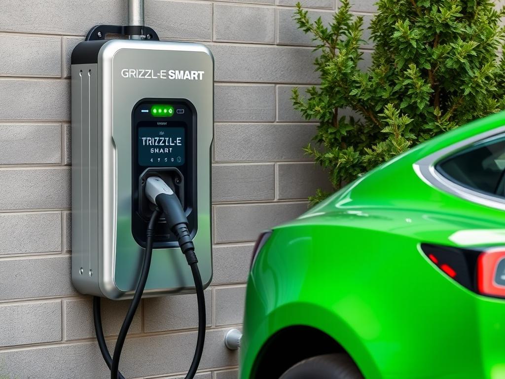 Grizzl-E Smart rugged charger with aluminum casing for Tesla Model 3