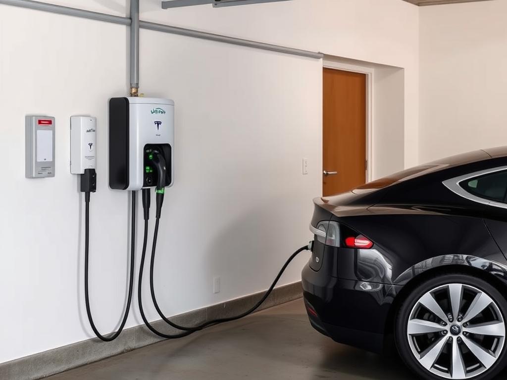 JuiceBox 40 wall charger for Tesla Model S home charging JuiceBox 40 wall charger for Tesla Model S home charging