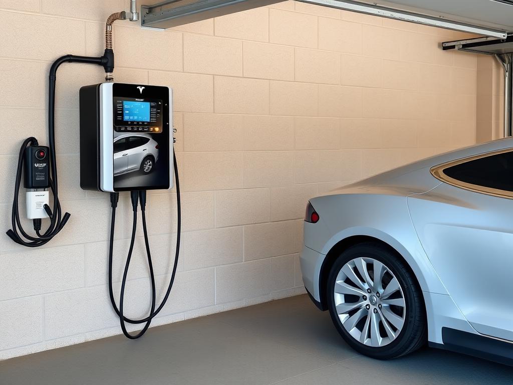 Lectron V-Box 48A wall charger for Tesla Model S home charging Lectron V-Box 48A wall charger for Tesla Model S home charging